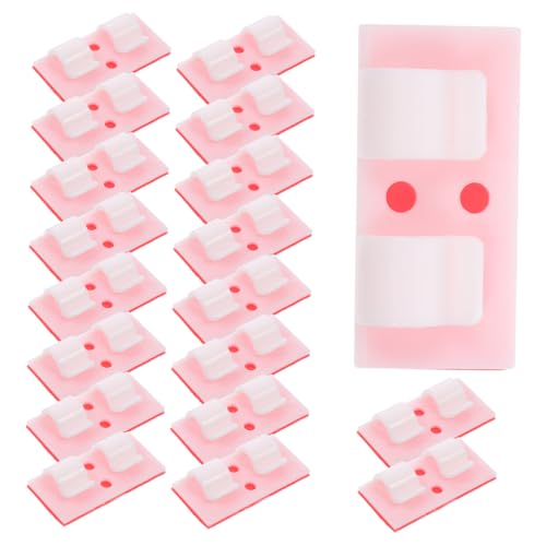 Mipcase 26 Stück Teiliges Selbstklebendes Kabelclips Weiß Kabelhalter für Schreibtisch und Büro Multifunktionaler Kabel Organizer für Ladekabel Netzwerkkabel Einfache Installation ohne von Mipcase