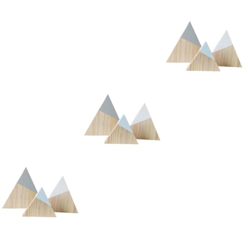 Mipcase 3 Sätze Schneeberg-Ornamente Aus Holz Willkommen Montiert Wohnkultur Im Freien Für Zuhause Bauernhaus Bergtischschilder Aus Holz Bergtisch-mittelstück Aus Holz 3 Stück * 3 von Mipcase