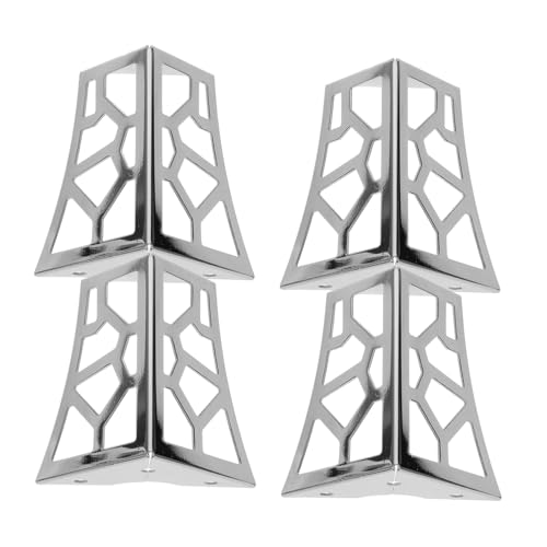 Mipcase 4 Stück Möbelbeine Aus Hardware Ersatz-sofabeine Kommode Höhe Tischbeine Nivellierfüße Für Möbel Universal- Kabinettsbeine Silber Beine Für Teetische Schwer Eisen Silver von Mipcase