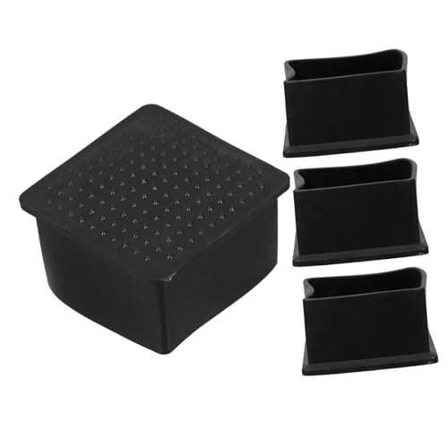 Mipcase 4 Stück Quadratische Stuhlbeinkappen rutschfeste Gummi Fußabdeckungen Bodenschutz für Hartholzböden Geräuschdämpfung Universelle Passform für Möbel Mipcase 4 Stück Quadratische Stuhlbeinkappen rutschfeste Gummi Fußabdeckungen Bodenschutz für Hartholzböden Geräuschdämpfung Universelle Passform für Möbel von Mipcase