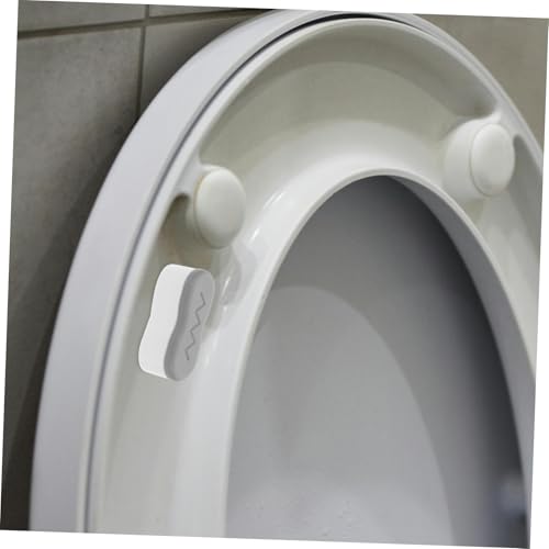 Mipcase 4 Stück Toilettensitzpuffer Teilig Geräuschdämpfende Selbstklebende Wc Sitz Polster Rutschfeste Stoßdämpfer für Toilettendeckel Erhöhtes Sitzpuffer Ersatz für Klobrillen von Mipcase