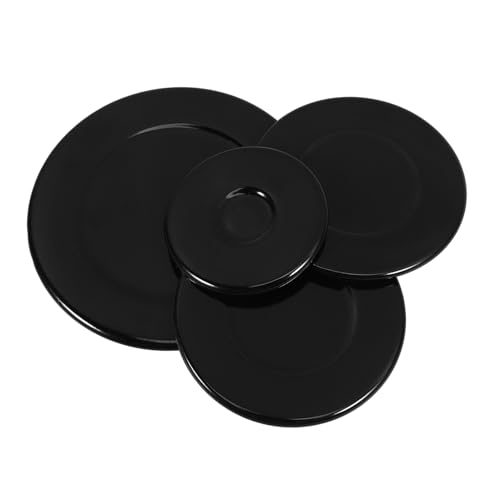 Mipcase 4Stücke Gasherd Brennerkappen Universeller Brennerkopf Ersatz für Gasherd Installieren Elegantes Design Kompatibel mit Verschiedenen Herdplatten von Mipcase