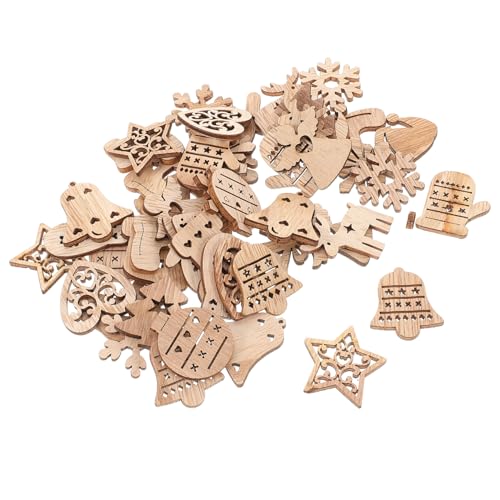 Mipcase 54 Stück Teiliges Weihnachtsbaum Holzanhänger Unbemalt Glatte Oberfläche Vielseitige DIY Bastelornamente Verschiedene Klassische Designs für Kreative Christbaumschmuckgestaltung Mipcase 54 Stück Teiliges Weihnachtsbaum Holzanhänger Unbemalt Glatte Oberfläche Vielseitige DIY Bastelornamente Verschiedene Klassische Designs für Kreative Christbaumschmuckgestaltung von Mipcase
