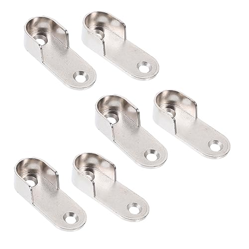 Mipcase 6stücke Kleiderstangenhalter Aus Verstellbare Flansche Für Duschvorhangstangen Und Kleiderschrankrohre Rostfrei Und Installieren Für Schlafzimmer Küche Und Waschküche von Mipcase