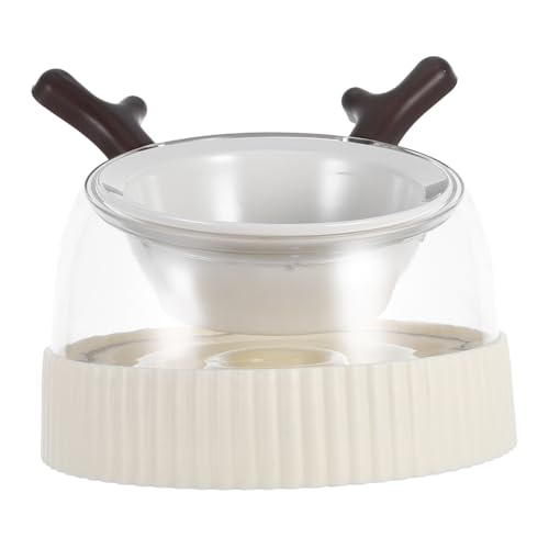 Mipcase Anti- -Haustiernapf Hundenapf Slow Feeder Welpenmahlzeitplatte Hundefutter-Puzzle-Feeder Hundefutterhalter Haustierfutterhalter Keramik Light Brown von Mipcase
