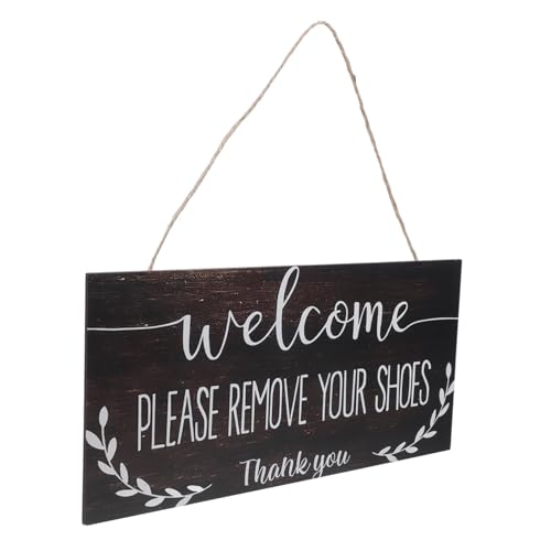 Mipcase Bitte Schuhe Ausziehen Holzschild Rustikales Hängendes Türschild aus Holz für Haustür und Eingangsbereich Dekoratives Wand Schild Leicht und Vielseitig für Innen und Außenbereich Mipcase Bitte Schuhe Ausziehen Holzschild Rustikales Hängendes Türschild aus Holz für Haustür und Eingangsbereich Dekoratives Wand Schild Leicht und Vielseitig für Innen und Außenbereich von Mipcase
