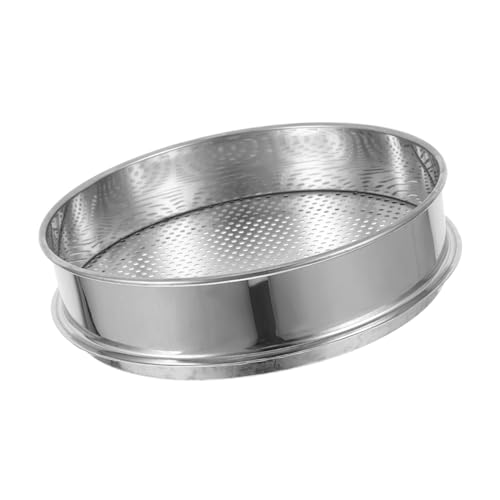 Mipcase Bodenfilter feines Gartensieb Siebgarten Gartensieb Bodensieb Gartensiebe Bodensieb für Steine Gartenwerkzeug Bodensiebsieb Sieb im Freien Gartenbodensieb Rostfreier Stahl Silver von Mipcase