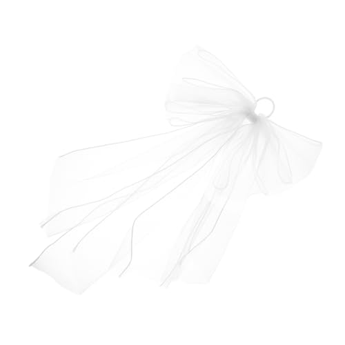 Mipcase Braut Haarschmuck Weiß Kurz Schleier mit Schleifenbesatz Atmungsaktivem Mesh für Hochzeiten Junggesellinnenabschied und Festliche Anlässe Mipcase Braut Haarschmuck Weiß Kurz Schleier mit Schleifenbesatz Atmungsaktivem Mesh für Hochzeiten Junggesellinnenabschied und Festliche Anlässe von Mipcase