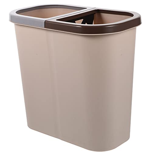 Mipcase Dualer Mülleimer Küchenmülleimer Kunststoff 2 Fächer Klassifizierter Mülleimer Recyceln Mülleimer Papierkorb Für Die Küche Zu Hause von Mipcase
