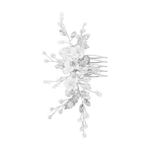 Mipcase Eleganter Brauthaarkamm mit Handgefertigten Weißen Soft Tonblumen und Perlenbesatz Zarter Brautschmuck für Hochzeit Brautjungfern und Festliche Anlässe Mipcase Eleganter Brauthaarkamm mit Handgefertigten Weißen Soft Tonblumen und Perlenbesatz Zarter Brautschmuck für Hochzeit Brautjungfern und Festliche Anlässe von Mipcase