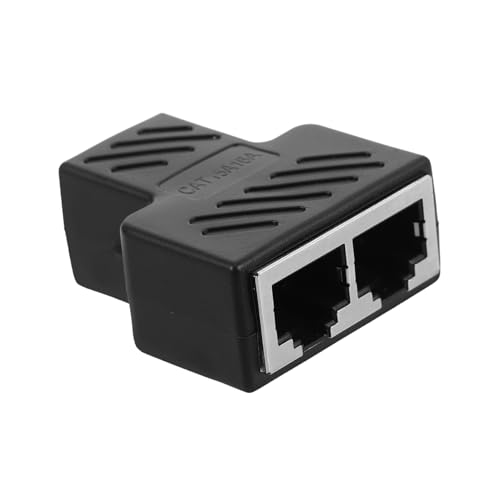 Mipcase Ethernet-Splitter Mit Zwei Anschlüssen Für Stabile Signalübertragung Im Home Office Netzwerkadapter Für Ethernet-Kabel Plug Play PVC-Materialien Für Effiziente von Mipcase