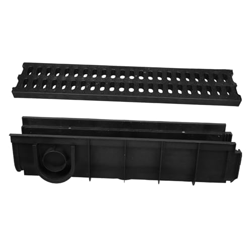 Mipcase Hdpe Grabenablauf mit Tiefem Langlebiges Kunststoff System für Terrasse Pool und Gehweg Installieren Vielseitige Entwässerungslösung von Mipcase