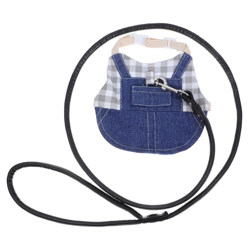 Mipcase Kaninchen Kätzchen Gurt Kaninchen Haustiergeschirr Kätzchengeschirr Tier Brustgurt Kätzchen Leine Rattengeschirr Outdoor Geschirr Zubehör Für Haustier Kaninchen Haustier von Mipcase
