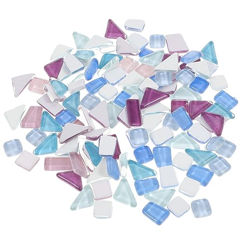 Mipcase Kathedralen-buntglas Mit Buntglas-Fliesen Und Fliesen Bastelbedarf Buntglas-bastelfliesen Und Farbige Fliesen von Mipcase