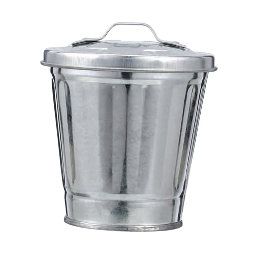 Mipcase Mini Tischabfalleimer mit Deckel Multifunktionaler Grauer Desktop Waste Container Kompakt als Flower Pot und Aufbewahrungsgefäß für Büro Bad Küche Platzsparend und Langlebig Mipcase Mini Tischabfalleimer mit Deckel Multifunktionaler Grauer Desktop Waste Container Kompakt als Flower Pot und Aufbewahrungsgefäß für Büro Bad Küche Platzsparend und Langlebig von Mipcase