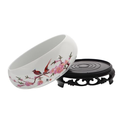 Mipcase Chinesische Keramik Vase Lotusblume Blumentopf Für Drinnen Stilvolle Hydroponik Pflanzenschale Langlebige Blumenschale Aus Porzellan Für Verschiedene Pflanzen Im Modernen Wohnstil von Mipcase