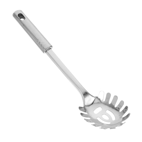 Mipcase Nudellöffel Scoop Nudelgabeln Zum Servieren Spaghetti- Nudelklaue Server Pasta -werkzeuge Spaghettilöffel Und Nudelzange Spaghetti Tongs Nudelsieb Rostfreier Stahl Silber von Mipcase
