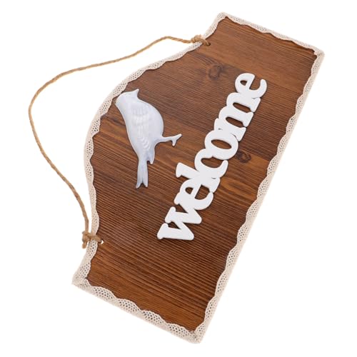 Mipcase Open Closed Schild Aus Holz Mit Vogelmotiv Doppelseitiges Geschäftsschild Für Türen Im Europäischen Vintage-Stil Elegante Wanddekoration Für Cafés Und Geschäfte von Mipcase