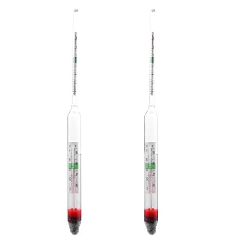 Mipcase Salzmessgerät Für Aquarium 2 Stück Schwimmendes Glas-aräometer Hydrometer Für Fischtanks Temperatur Und Prüfung von Mipcase