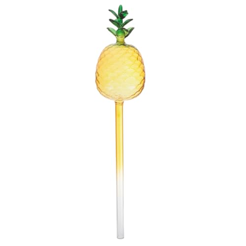 Mipcase Selbstbewässernder Spieß für Pflanzen, Ananas-Form, Glas, Bewässerungskugel, automatische Bewässerungsspieß für Topfpflanzen, Urlaub von Mipcase