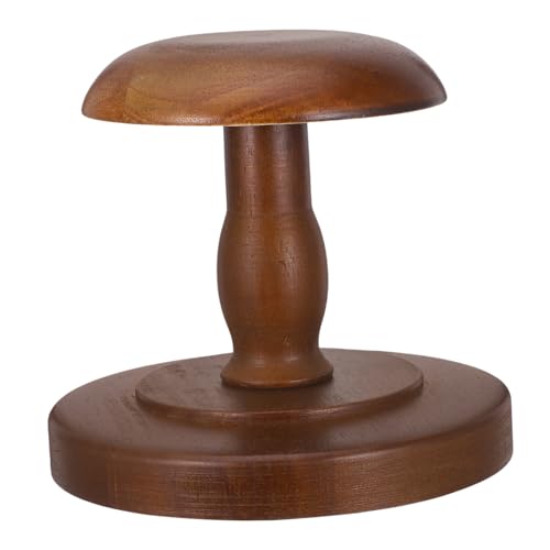 Mipcase Vintage Holz Hutständer für Desktop Kleines Hutdisplay Regal Kreativer und Praktischer Halter für Baseballmützen Fischerhüte und Weitere Hüte Stilvoll im Retro Design von Mipcase