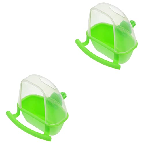 Mipcase Vogelfutterschale 2st Vogelfutterbox Vogeltränke Für Vogelhäuschen Zum Aufhängen Im Freien Futterbehälter Für Sittiche Futternapf Für Vögel Vogelhaus Klein Wasserbecher Langen Plastik von Mipcase