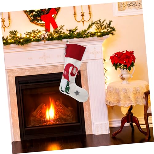 Mipcase Weihnachtlicher Geschenkbeutel mit Hängenden Xmas Strümpfen Dekorative Weihnachtsstrümpfe mit Aufhängeband Vielseitiger Christbaumschmuck und Kamin Deko für Festliche Mipcase Weihnachtlicher Geschenkbeutel mit Hängenden Xmas Strümpfen Dekorative Weihnachtsstrümpfe mit Aufhängeband Vielseitiger Christbaumschmuck und Kamin Deko für Festliche von Mipcase