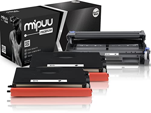 Mipuu 2X Toner & 1x Trommel kompatibel zu Brother TN-3170 DR-3100 Schwarz für DCP-8065DN HL-5200 HL-5240 HL-5250DN HL-5270DN HL-5280DW MFC-8660 MFC-8870DW Mipuu 2X Toner & 1x Trommel kompatibel zu Brother TN-3170 DR-3100 Schwarz für DCP-8065DN HL-5200 HL-5240 HL-5250DN HL-5270DN HL-5280DW MFC-8660 MFC-8870DW von Mipuu