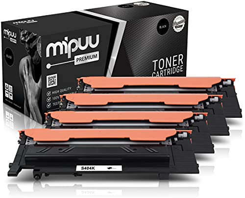 Mipuu 4 Toner kompatibel zu Samsung CLT-K404S (Schwarz, SU364A) Druckerpatrone für Samsung Xpress C480fw C480w C430 C430w C480 C480fn C482w Laserdrucker von Mipuu