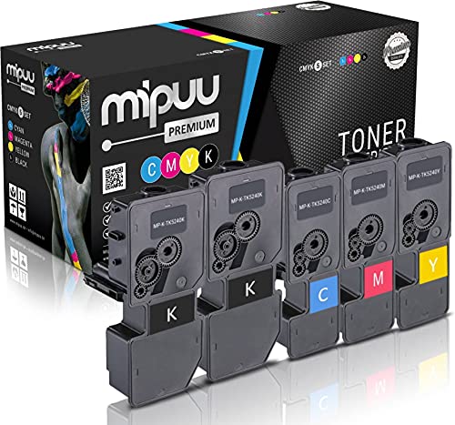 Mipuu 5 Toner kompatibel für TK-5240 Set Cyan Magenta Yellow Black passend für Kyocera Ecosys M5526 M5526CDN M5526CDW P5026 P5026CDN P5026CDW P5526 P5526CDW von Mipuu