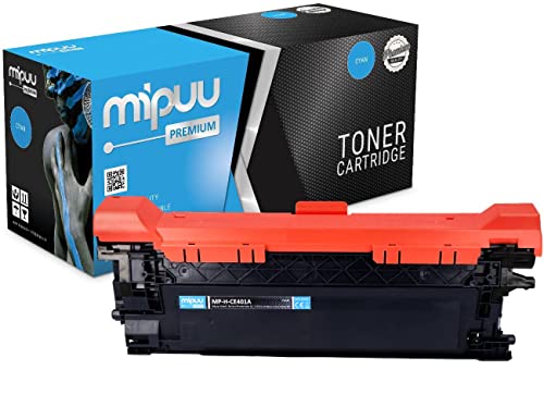 Mipuu Toner kompatibel für HP CE401A 507A Cyan Blau Cian HP Laserjet Pro 500 Color MFPM570DN MFPM570DW Enterprise 500M551 500MFPM575 Flow M575C von Mipuu