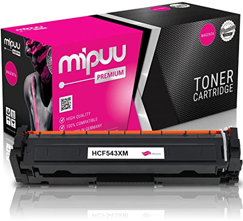 Mipuu Toner kompatibel für HP CF543X 203X Magenta Rot Pink für HP Color Laserjet Pro M254 M254DW M254NW MFP M280 M280NW M281 M281FDN M281FDW von Mipuu