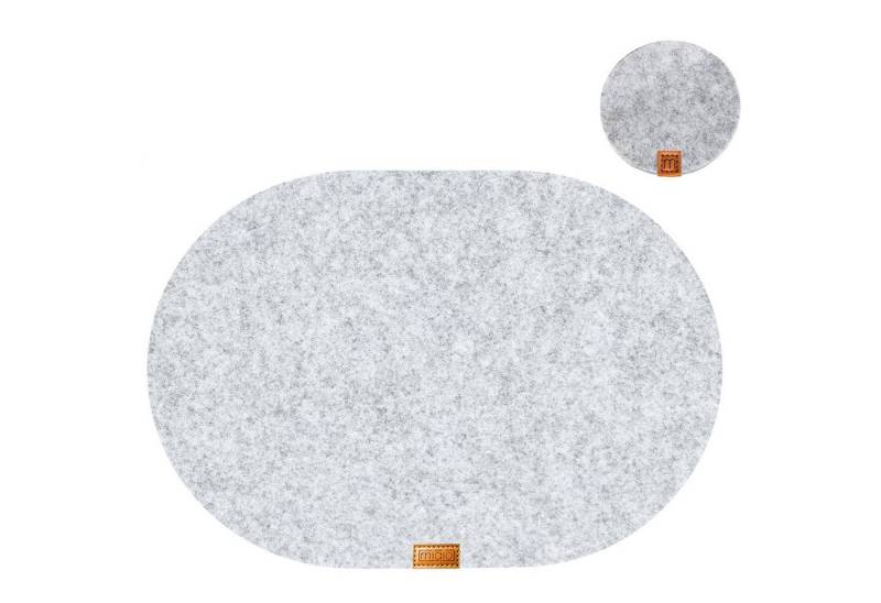 Miqio Platzset 12 er Set Tischsets 6 Platzsets Glasuntersetzer 44 x 29 cm, (12-St), Schadstoffgeprüft. Ökotex zertifiziert. von Miqio