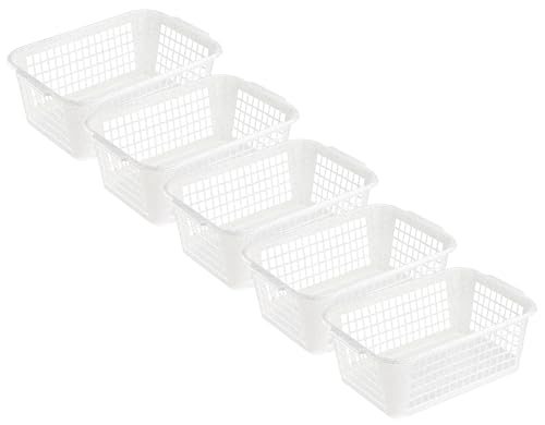 MiraHome Aufbewahrungskorb 28x20x11cm 4L 5er Set – Allzweckkorb aus robustem Plastik (BPA-frei) – Aufbewahrungsbox für Küche & Bad – Perfekter Korb für Aufbewahrung – Granit von MiraHome