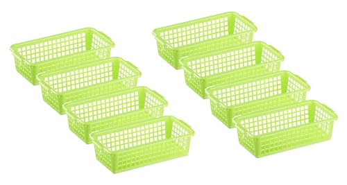 MiraHome Aufbewahrungskorb 20x10x5,5cm 0,7L 8er Set – Allzweckkorb aus robustem Plastik (BPA-frei) – Aufbewahrungsbox für Küche & Bad – Perfekter Korb für Aufbewahrung – Grün MiraHome Aufbewahrungskorb 20x10x5,5cm 0,7L 8er Set – Allzweckkorb aus robustem Plastik (BPA-frei) – Aufbewahrungsbox für Küche & Bad – Perfekter Korb für Aufbewahrung – Grün von MiraHome