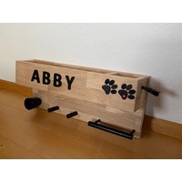 Garderobe | Hundegarderobe „Jerry" Leinenparkplatz Mit Großer Ablage Individuell Unikat von MiraLignum