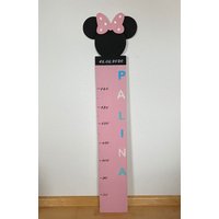 Kinder Messlatte | Messleiste Maus Design Individuell von MiraLignum