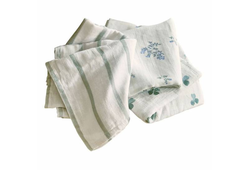 Babydecke Babytuch 3er Set Nymariel creme/grün, Mirabeau von Mirabeau