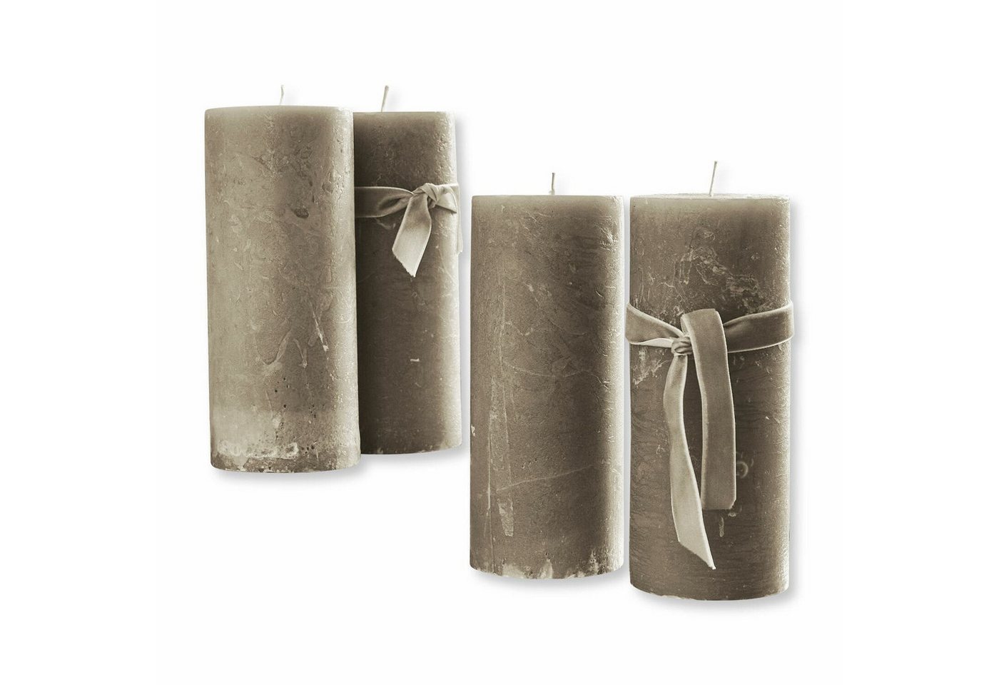 Mirabeau Adventskranz Kerze 4er Set Homel taupe von Mirabeau