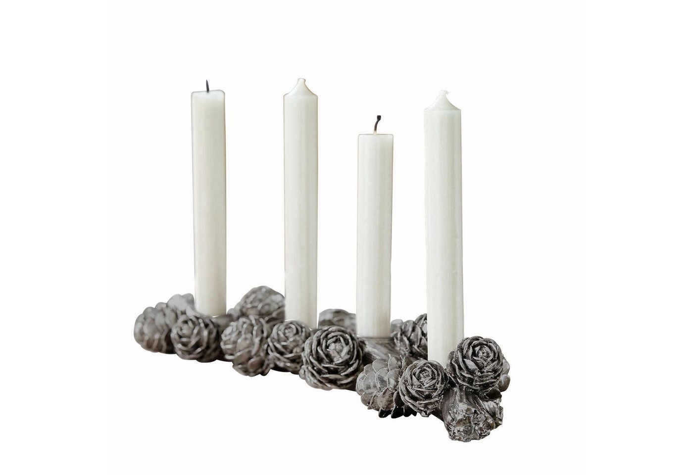 Mirabeau Kerzenständer Kerzenhalter Arasta silber von Mirabeau