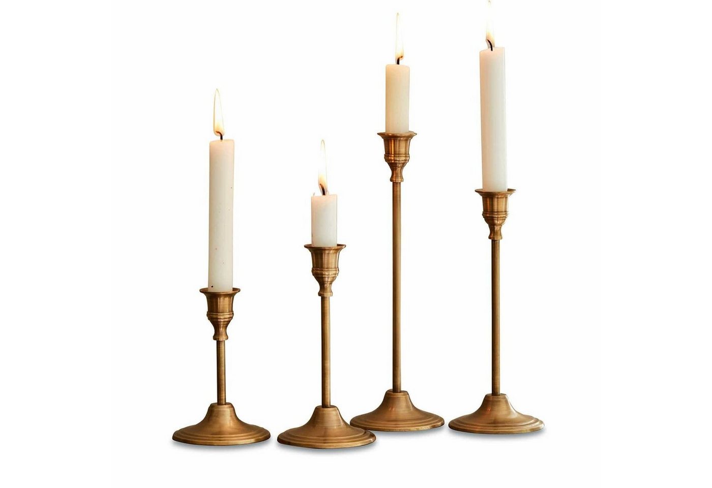 Mirabeau Adventskranz Kerzenständer 4er Set Namoris gold von Mirabeau
