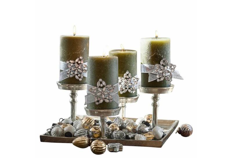 Mirabeau Kerzenständer Kerzentablett Carsic silber Mirabeau Kerzenständer Kerzentablett Carsic silber von Mirabeau