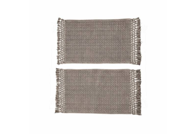 Mirabeau Badematte Badematte 2er Set Faelwyn grau, Höhe 400 mm, 100% Baumwolle von Mirabeau