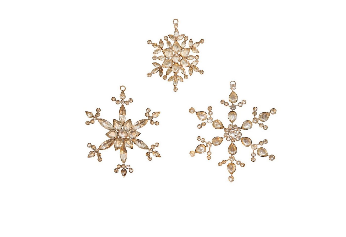 Mirabeau Christbaumschmuck Weihnachtsschmuck 3er Set Selia silber, Weihnachtsdekoration von Mirabeau