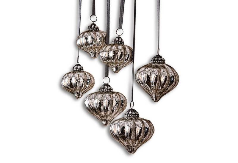 Mirabeau Christbaumschmuck Weihnachtsschmuck 6er Set Lauranne antiksilber, none Mirabeau Christbaumschmuck Weihnachtsschmuck 6er Set Lauranne antiksilber, none von Mirabeau