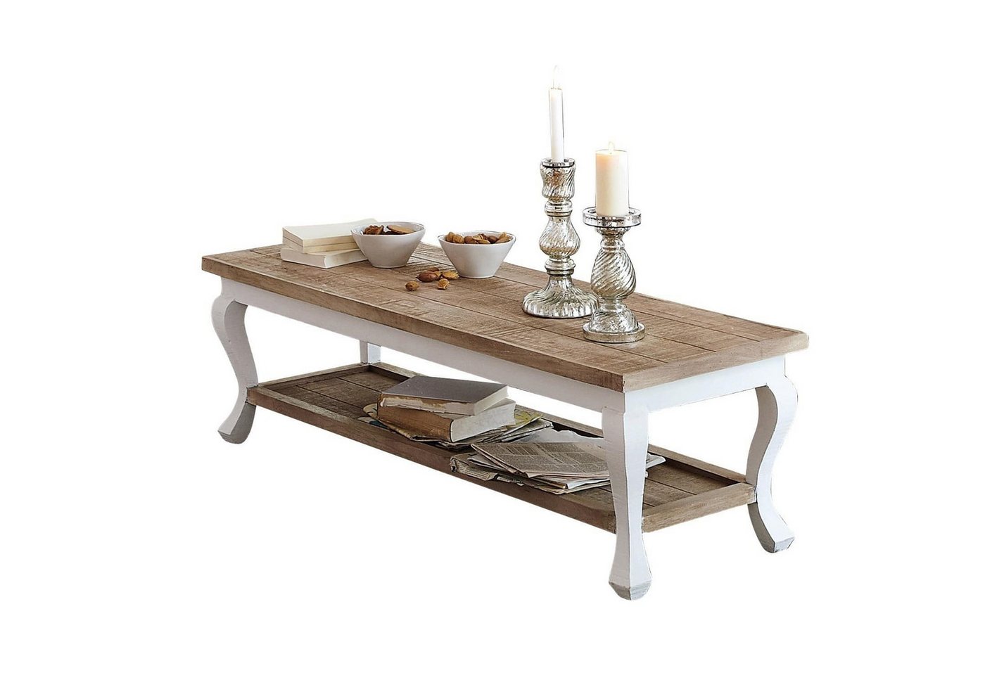 Mirabeau Couchtisch Couchtisch Riverside braun/antikweiß von Mirabeau