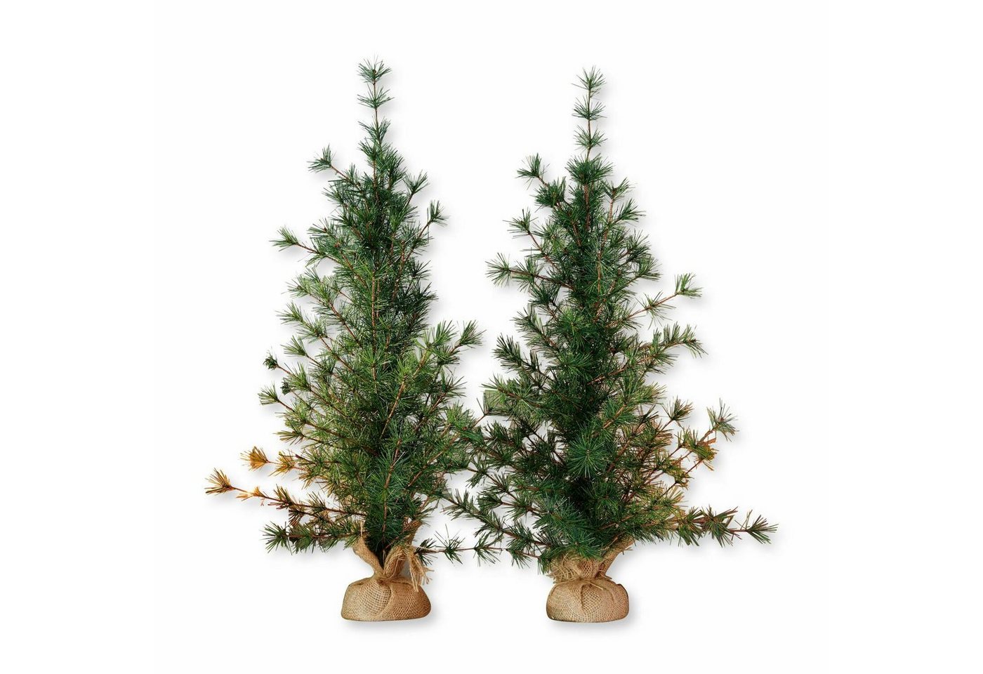 Mirabeau Weihnachtsfigur Deko-Baum 2er Set Bohicon grün/braun (2er Set, 2er Set) von Mirabeau