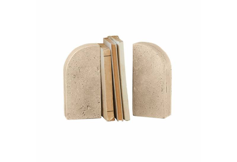 Mirabeau Dekoobjekt Buchstütze 2er Set Caleneuve creme von Mirabeau