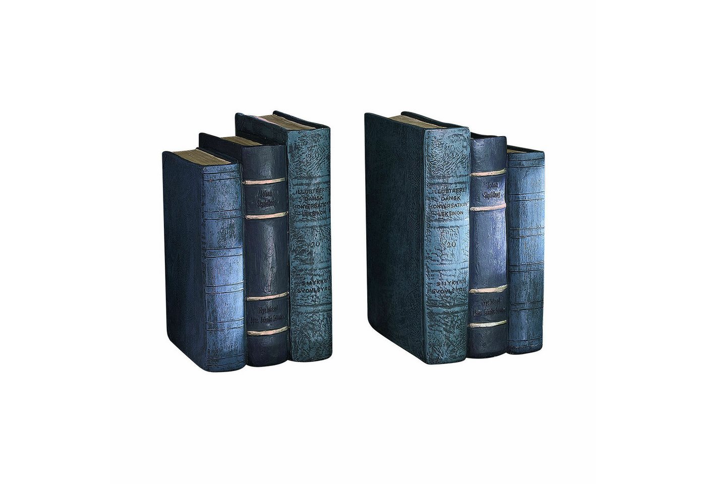 Mirabeau Dekoobjekt Buchstütze 2er Set Morvini antikblau von Mirabeau
