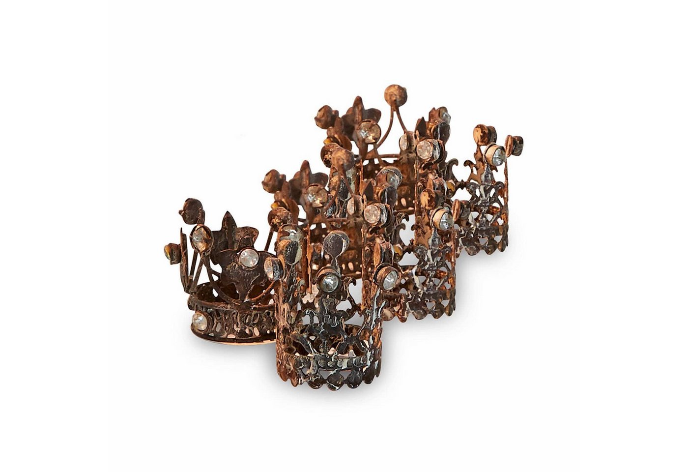 Mirabeau Weihnachtsfigur Deko-Krone 6er Set Margareta antikbraun von Mirabeau